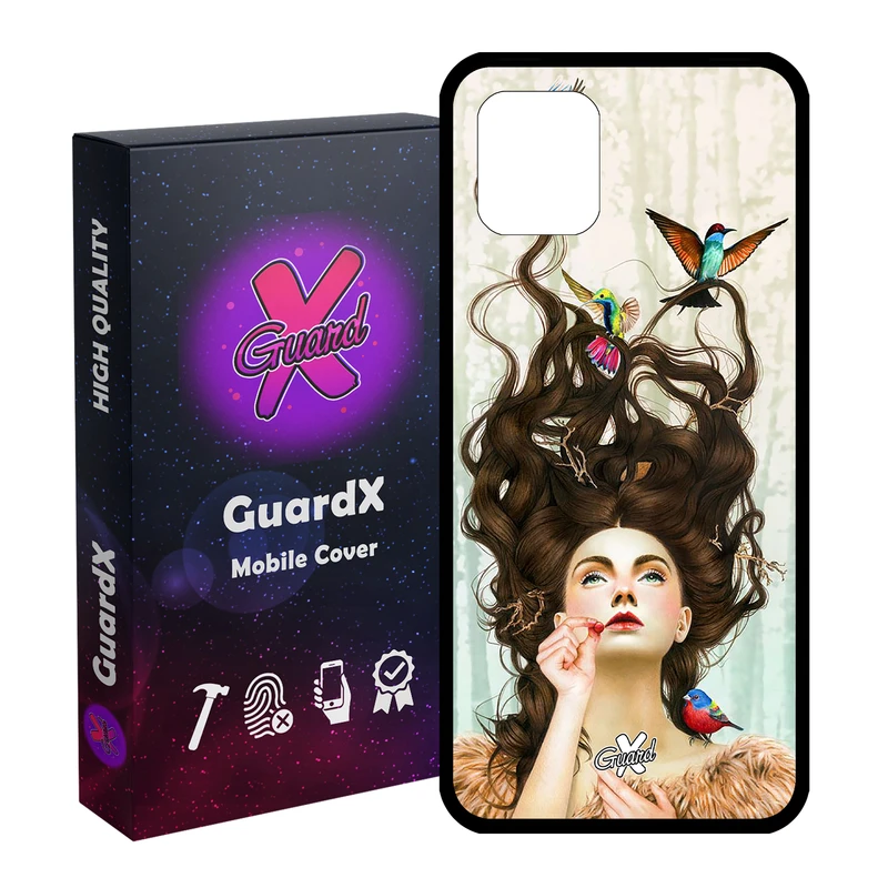 کاور گارد ایکس طرح Girl مدل Glass10290 مناسب برای گوشی موبایل سامسونگ Galaxy Note 10 Lite