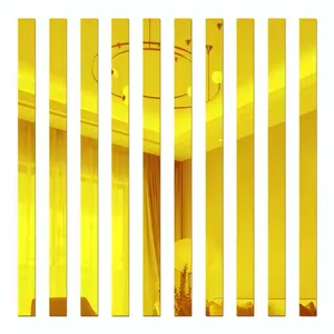 آینه پلکسی گلس اِلیکسار مدل نواری 4×60 کد MD848  مجموعه 10 عددی