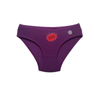 شورت زنانه فیتن فرخ زادی مدل woah رنگ بنفش