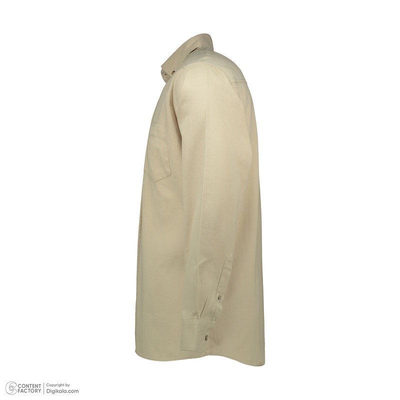 پیراهن آستین بلند مردانه زی سا مدل 3340 رنگ کرم