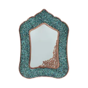 آینه مسی فیروزکوبی مدل کمر باریک کد 30