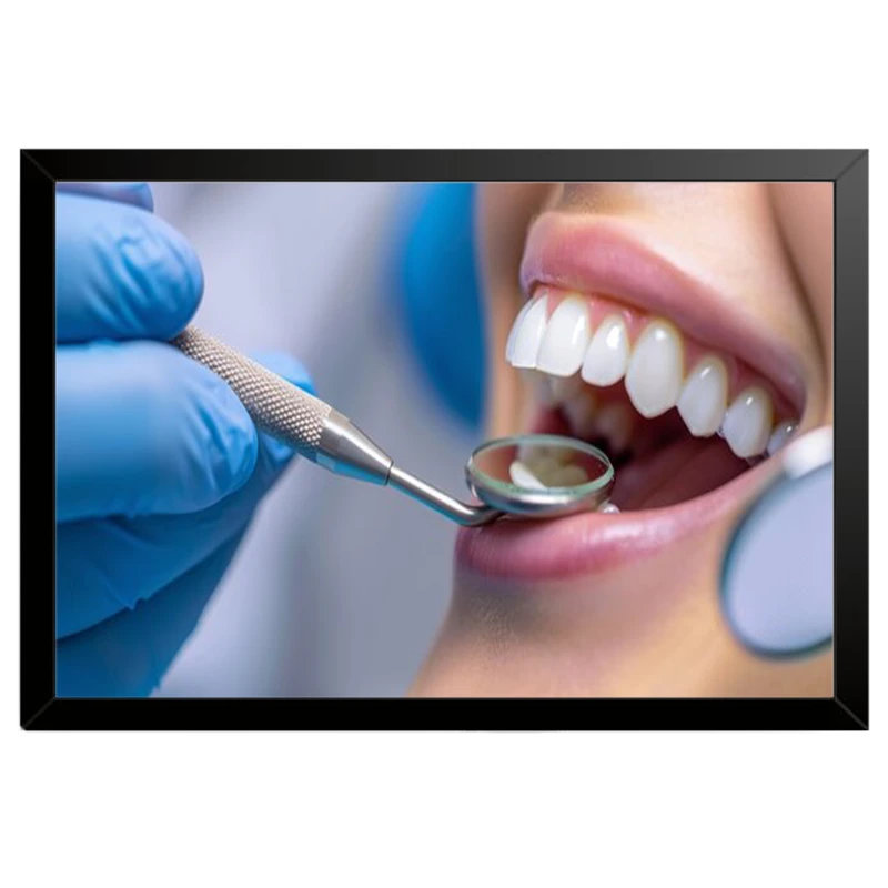 تابلو بکلیت طرح سلامت دندان و مطب دندانپزشکی مدل B-pe130138 فریم مشکی