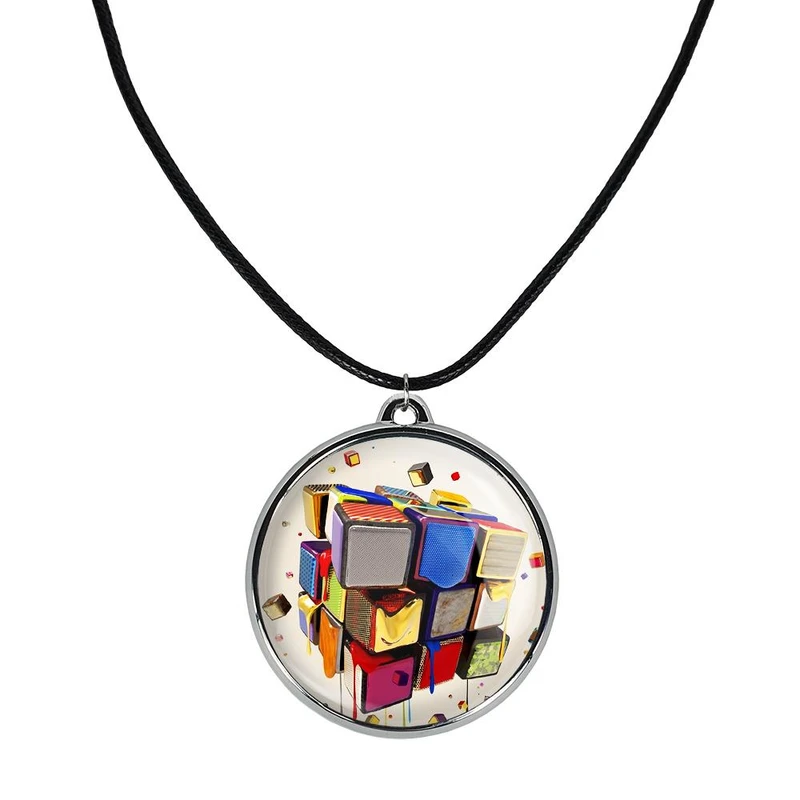 گردنبند خندالو مدل مکعب روبیک کد 2780927810