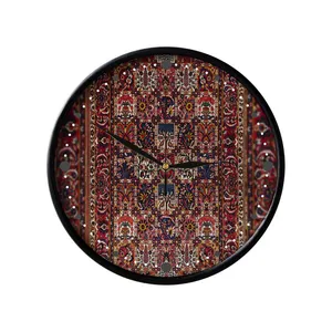 ساعت دیواری مدوپد طرح فرش شهرکرد خشتی بی‌بی‌بافت مدل C-bakhtiary18
