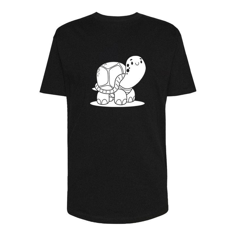 تی شرت لانگ مردانه مدل لاکپشت کد Sh169 رنگ مشکی