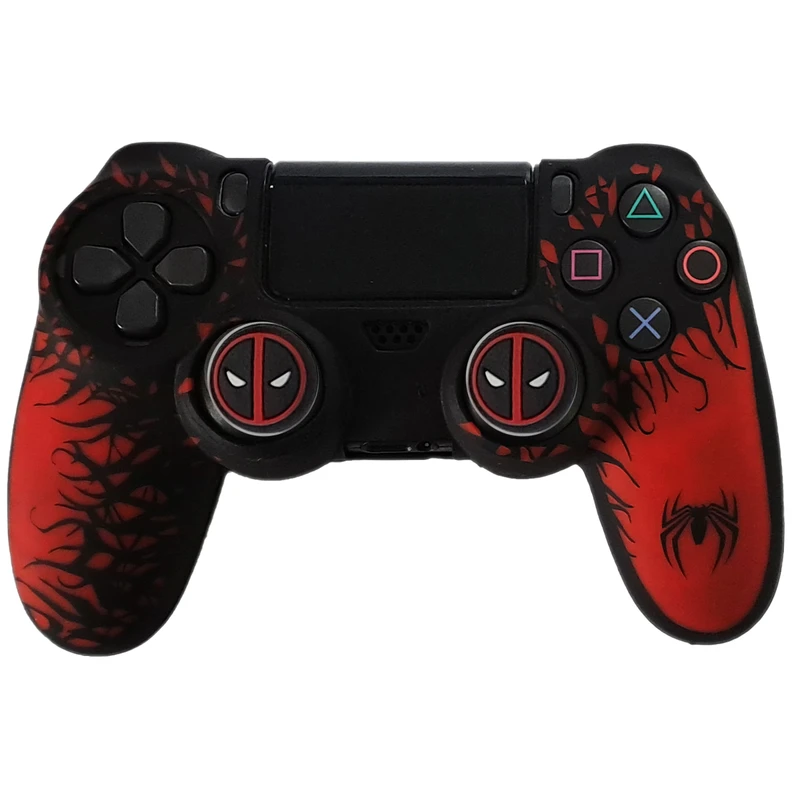 محافظ دسته پلی استیشن ۴ مدل Spider PS4371 به همراه روکش آنالوگ