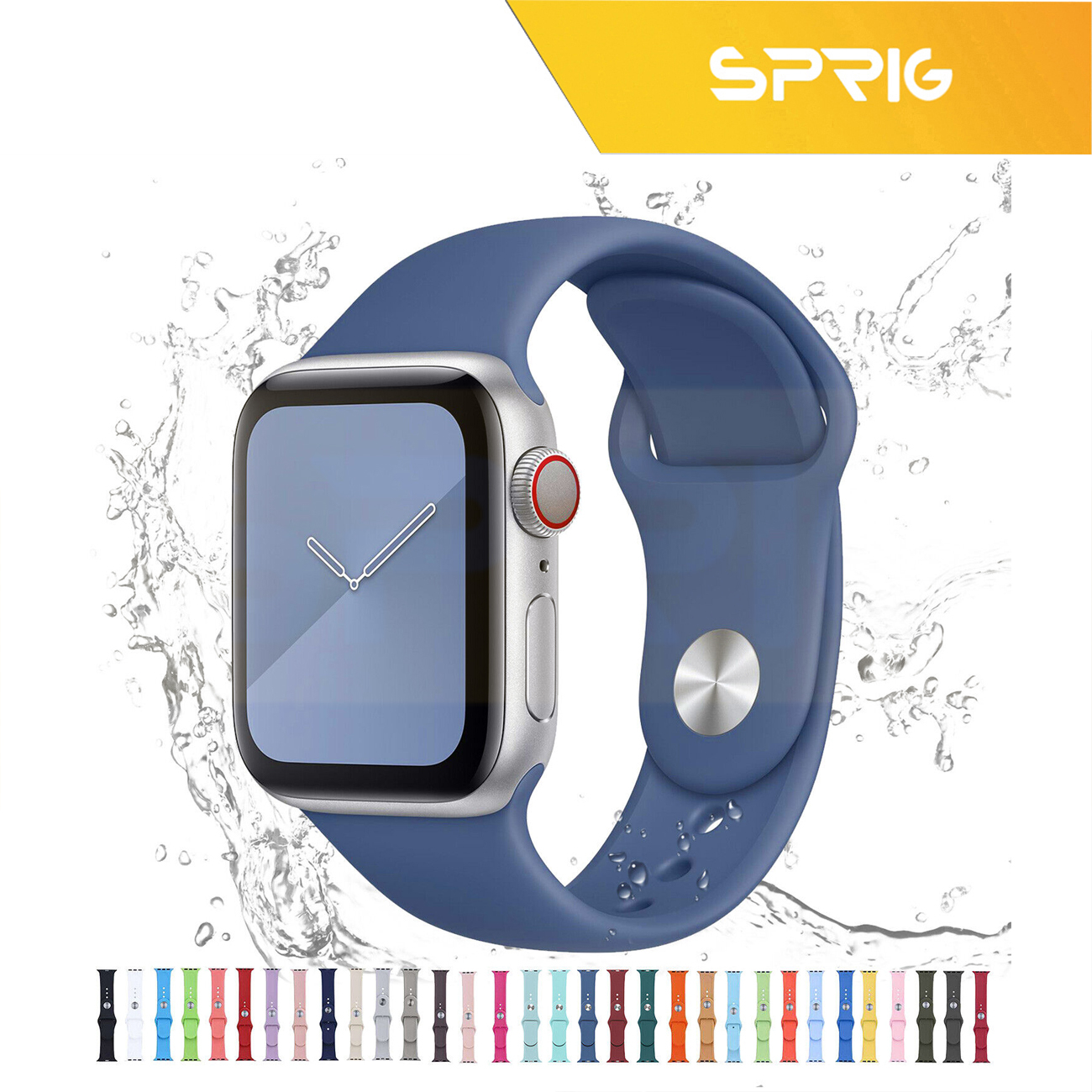 بند اسپریگ مدل Silicon مناسب برای ساعت هوشمند مودیو MW12Pro