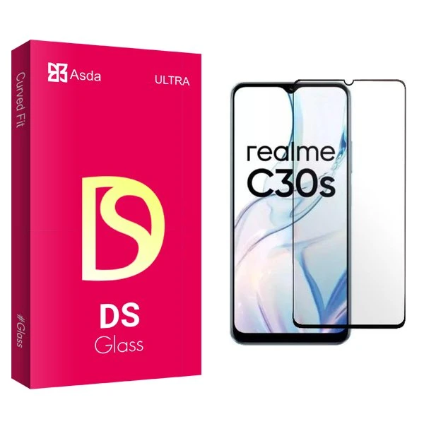 محافظ صفحه نمایش شیشه ای آسدا مدل DS مناسب برای گوشی موبایل ریلمی C30s