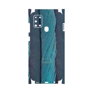 MAHOOT Turquoise feathers-FullSkin Cover Sticker for Samsung Galaxy A21s