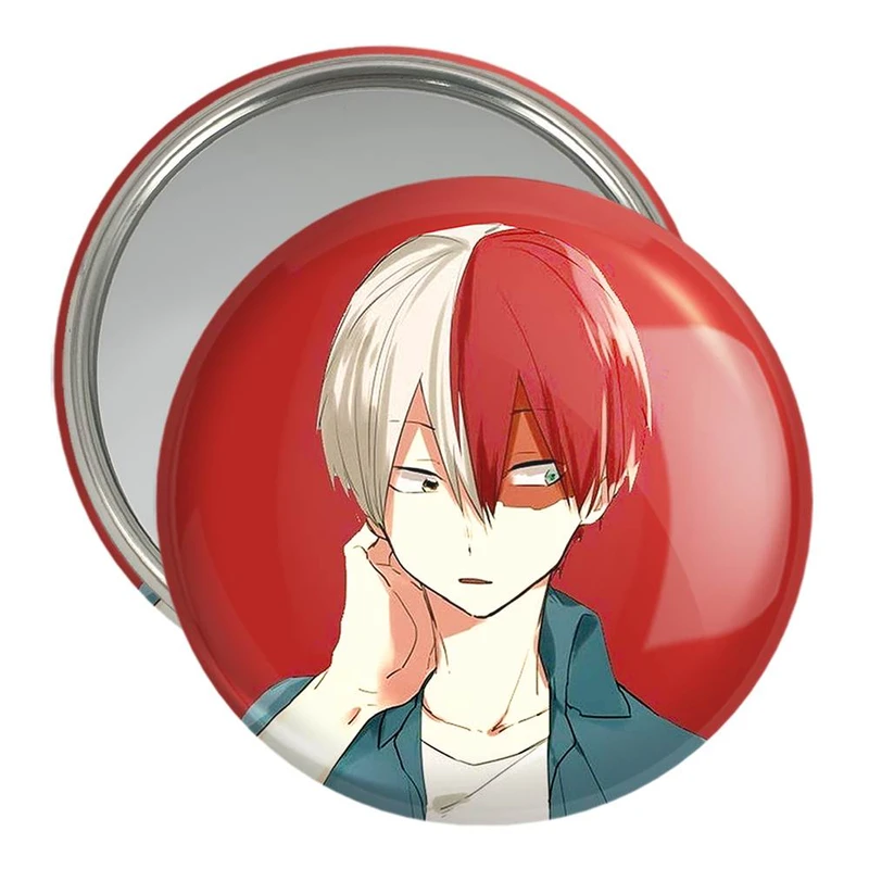 آینه جیبی خندالو مدل شوتو تودوروکی انیمه آکادمی قهرمان من My Hero Academia  کد 10084