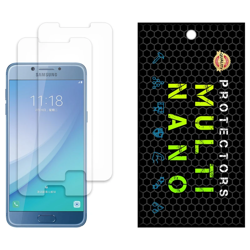 محافظ صفحه نمایش مات مولتی نانو مدل X-S2M مناسب برای گوشی موبایل سامسونگ Galaxy C5 Pro بسته دو عددی