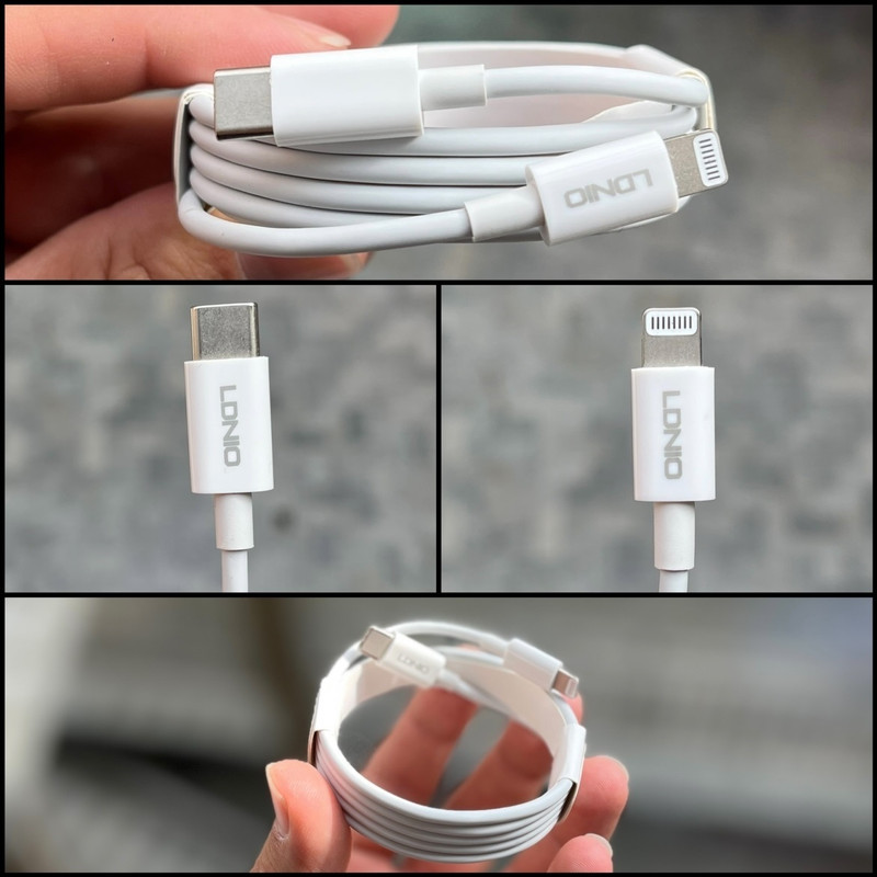 کابل تبدیل USB-C به لایتنینگ الدینیو مدل iphone-13 طول 1 متر
