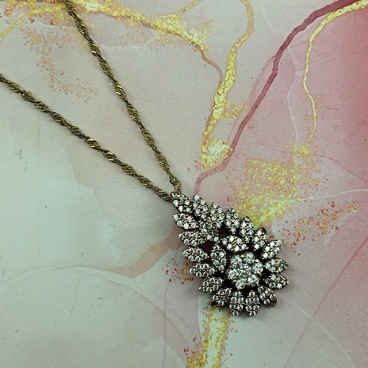 نیم ست نقره زنانه سلین کالا مدل برلیان کد 121