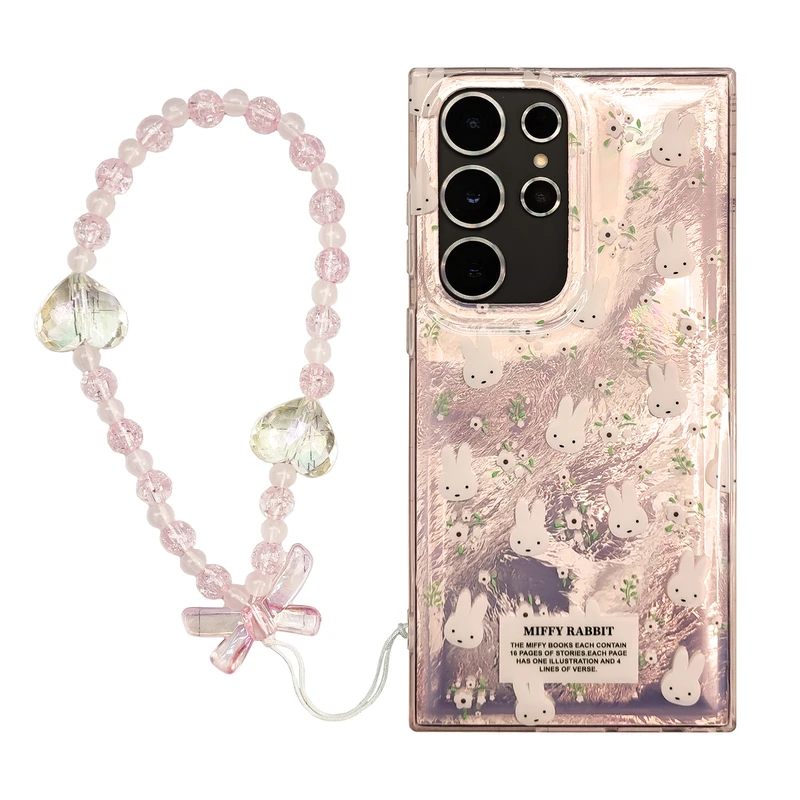 کاور طرح خرگوش کد 02 مناسب برای گوشی موبایل سامسونگ Galaxy S24 Ultra به همراه بند آویز