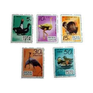 تمبر یادگاری مدل حیوانات کد bc-2320 مجموعه 5 عددی