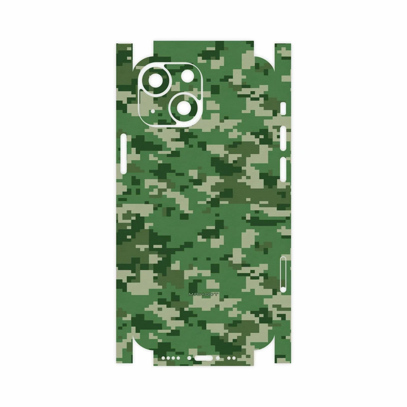 برچسب پوششی ماهوت مدل Army-Green-Pixel-FullSkin مناسب برای گوشی موبایل اپل iPhone 13 Mini