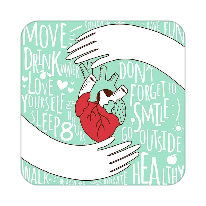 زیر لیوانی کاکتی طرح عاشقانه مدل mp38203