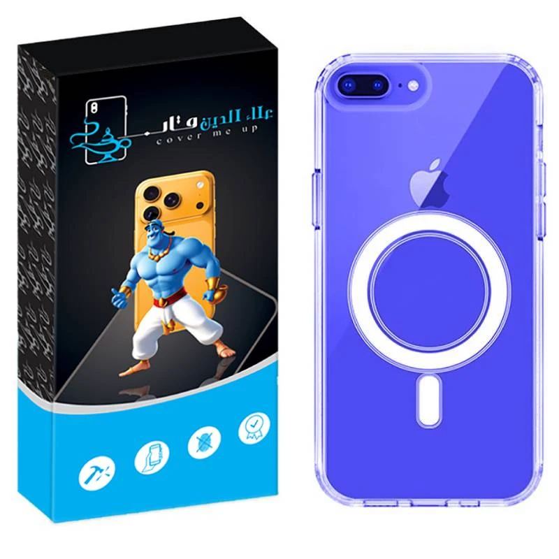 کاور علاالدین قاب مدل مگ سیف طرح ژله ای مناسب برای گوشی موبایل اپل iPhone 7 Plus / 8 Plus 