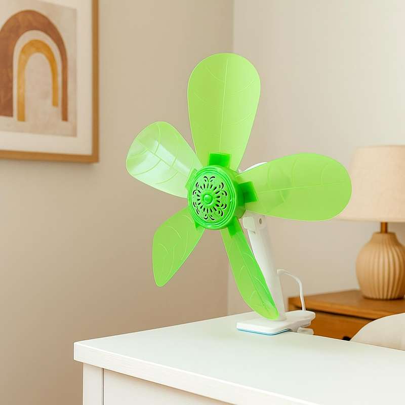 پنکه رومیزی مدل گیره ای پنج پره