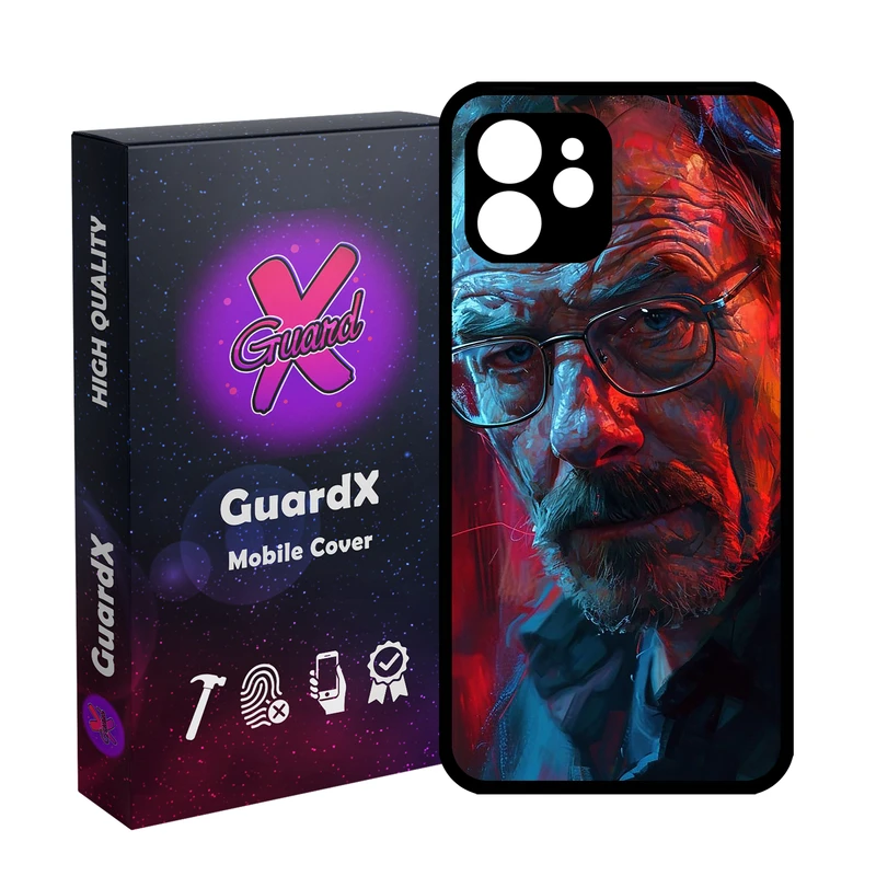 کاور گارد ایکس طرح والتر وایت مدل Glass10755 مناسب برای گوشی موبایل اپل iPhone 12
