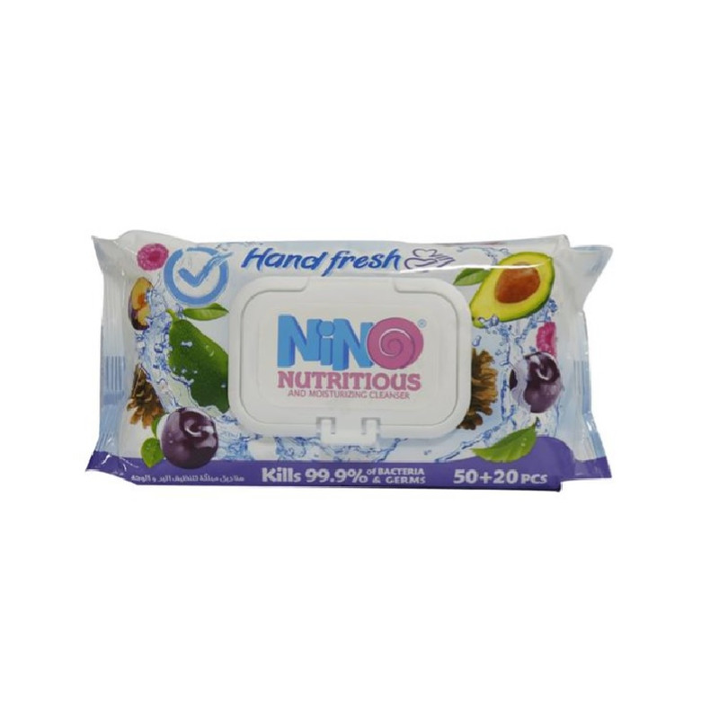 دستمال مرطوب نینو مدل C/A بسته 70 عددی
