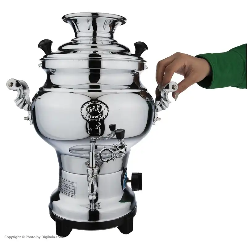 سماور برقی زرین مدل حوریا ظرفیت 6 لیتر