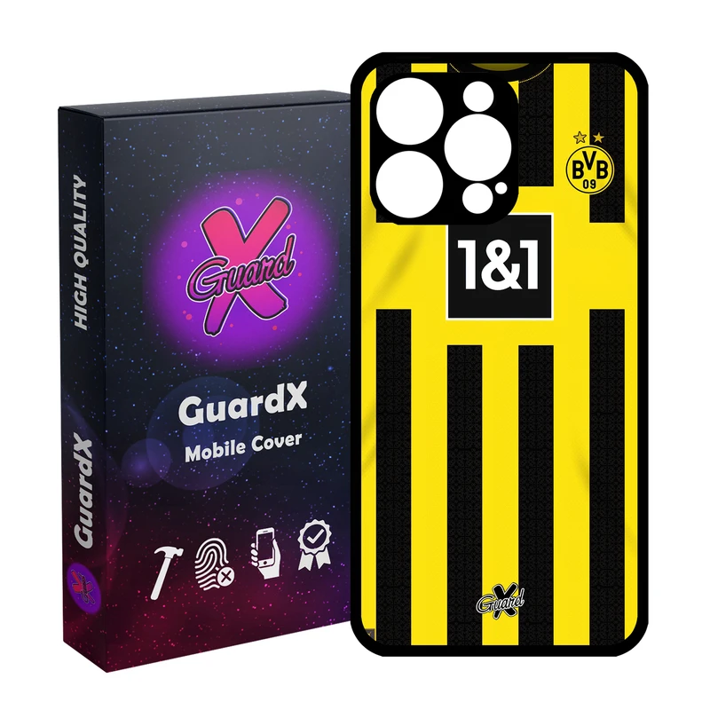 کاور گارد ایکس طرح دورتموند مدل قاب Glass10466 مناسب برای گوشی موبایل اپل iPhone 15 Pro Max