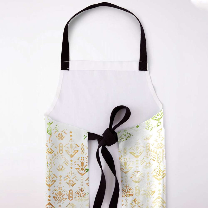 پیش بند آشپزخانه مدوپد طرح گلیم سبز مدل mod00041