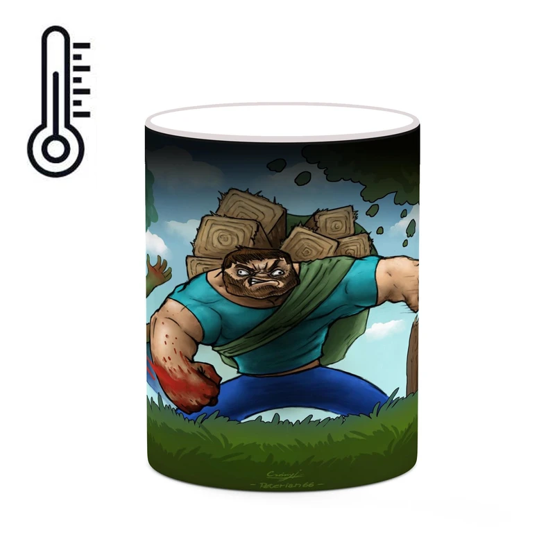 ماگ حرارتی کاکتی طرح ماینکرافت minecraft مدل mgh41563