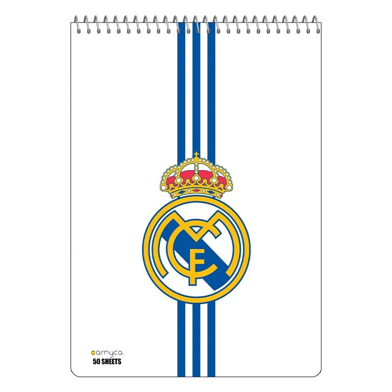 دفتر نقاشی 50 برگ سیمی کارنیکا طرح رئال مادرید Real Madrid کد 90944
