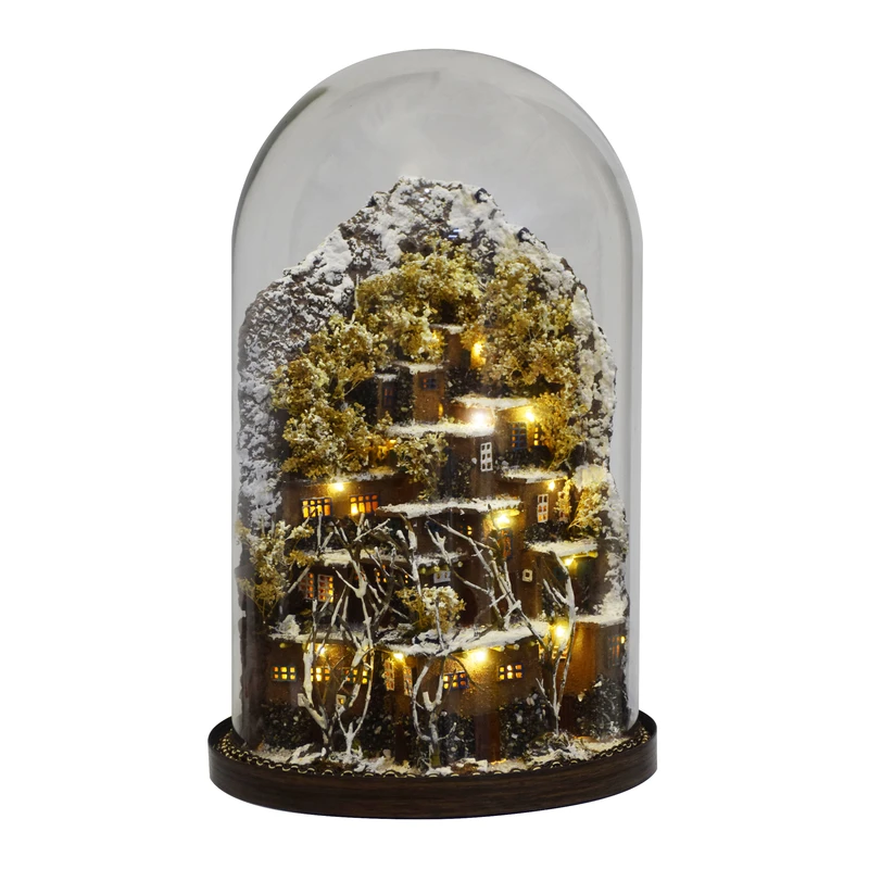 ماکت دکوری مدل شهر رویایی اورامان زمستان