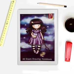 دفتر نقاشی 40 برگ پارانوت مدل دخترانه طرح ستاره 