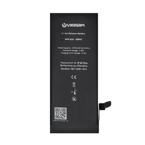 باتری موبایل ویراسام مدل iP6s Plus با ظرفیت ۲۷۵۰ میلی آمپر ساعت مناسب برای گوشی موبایل اپل مدل iPhone 6s Plus