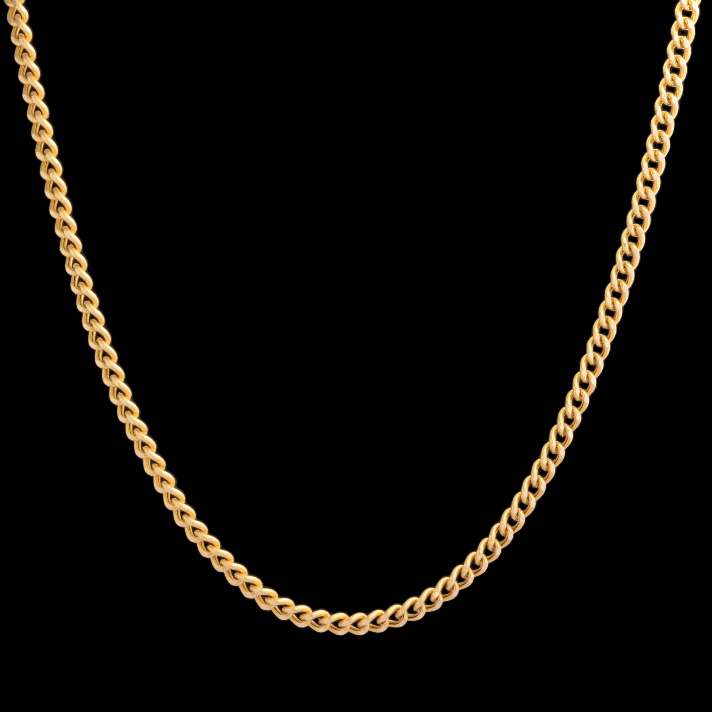 زنجیر طلا 18 عیار مردانه طلای مستجابی مدل گلستانه کد R55
