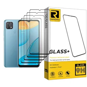 Randika Glass MIX004 Screen Protector For Oppo A15 Pack Of 4