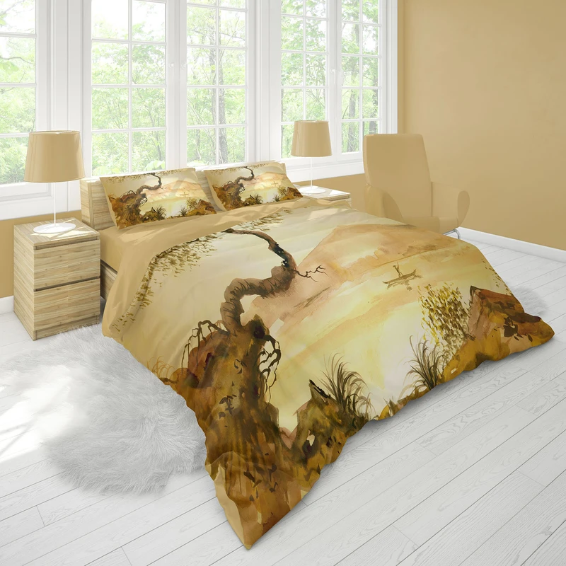 سرویس خواب 2 نفر 6 تکه مدل B008 میکروچاپ دیجیتال 