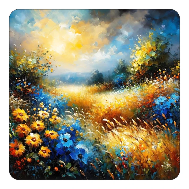 مگنت کاکتی طرح نقاشی رنگ روغن مدل mp70388