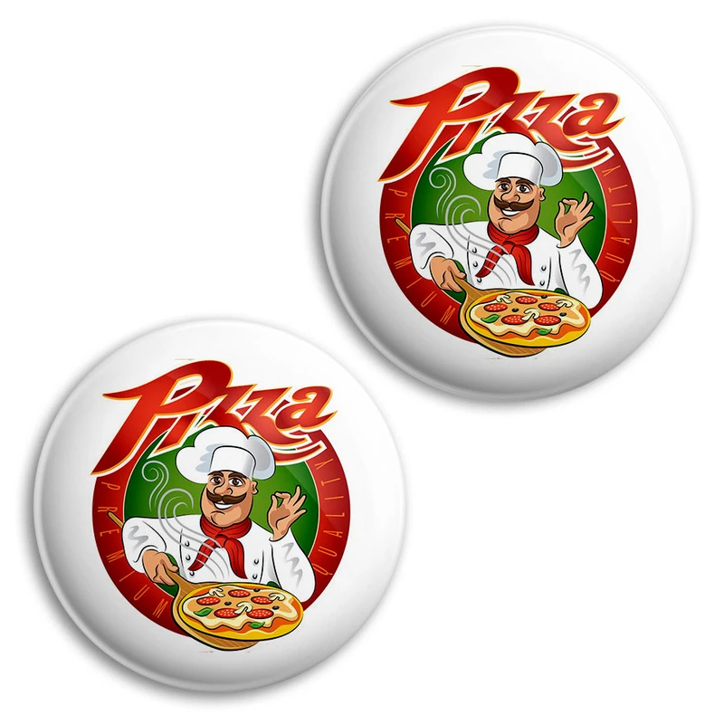 مگنت پرمانه طرح پیتزا کد pmag2.34857 مجموعه 2 عددی