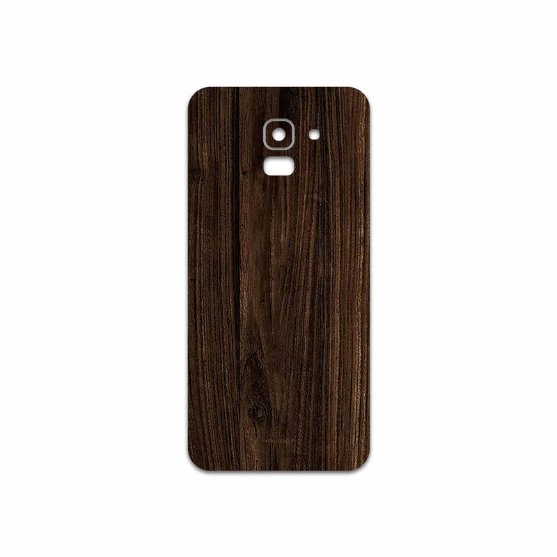 برچسب پوششی ماهوت مدل Dark Walnut Wood مناسب برای گوشی موبایل سامسونگ Galaxy J6