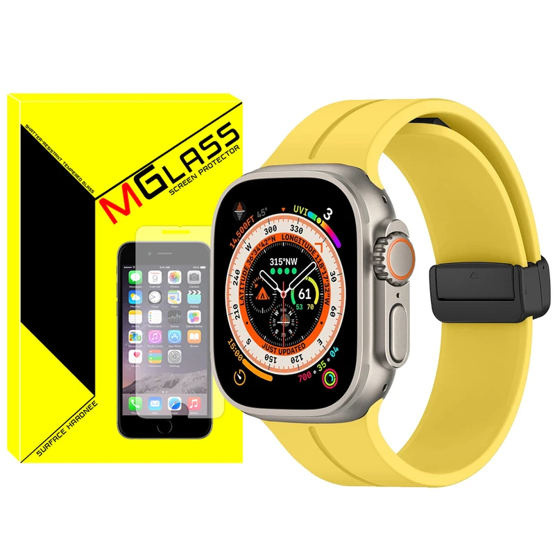 بند ام‌گلس مدل Magnetic-ORG-ZR مناسب برای ساعت هوشمند ویرفیت N8 Ultra