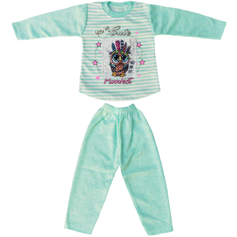 ست تی شرت و شلوار دخترانه مدل GSTGOGHDG