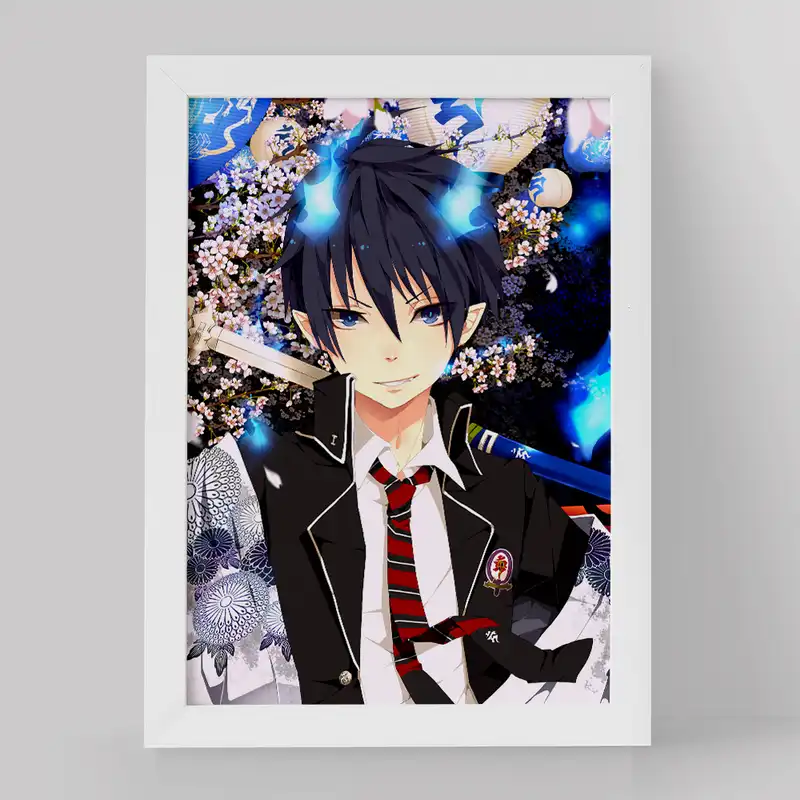 تابلو خندالو مدل یوکیو و رین انیمه جنگیر آبی کد 16365