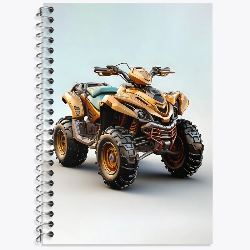 دفتر لغت 50 برگ خندالو طرح موتور چهار چرخ کد 37091