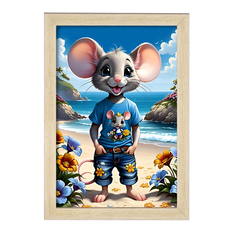 تابلو خندالو مدل موش بامزه کد F6969