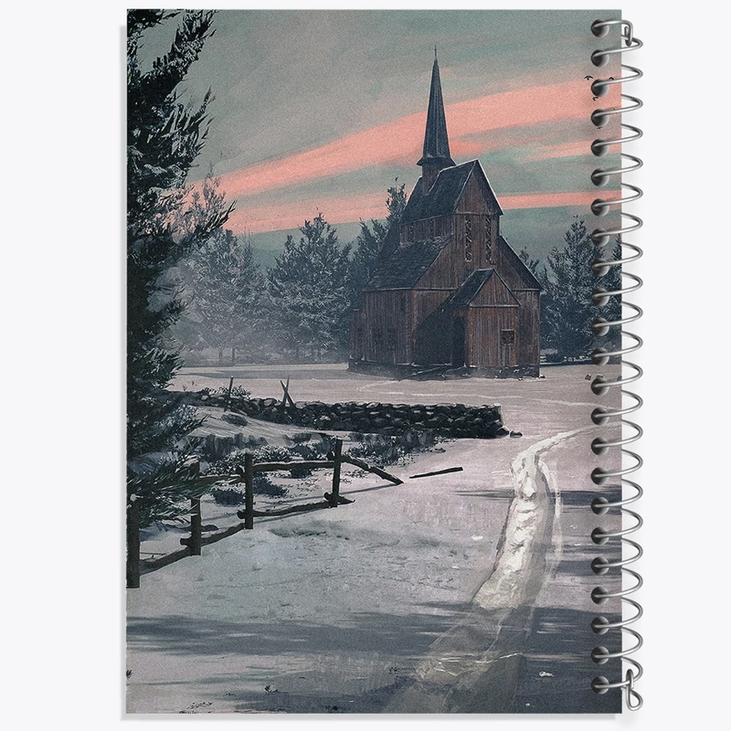 دفتر مشق 50 برگ خندالو طرح روز برفی کد F538