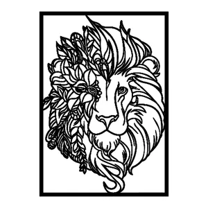 دیوارکوب طرح شیر