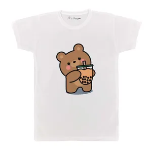 تی شرت بچگانه پرمانه طرح خرس های کله فندقی کد pmt.5589