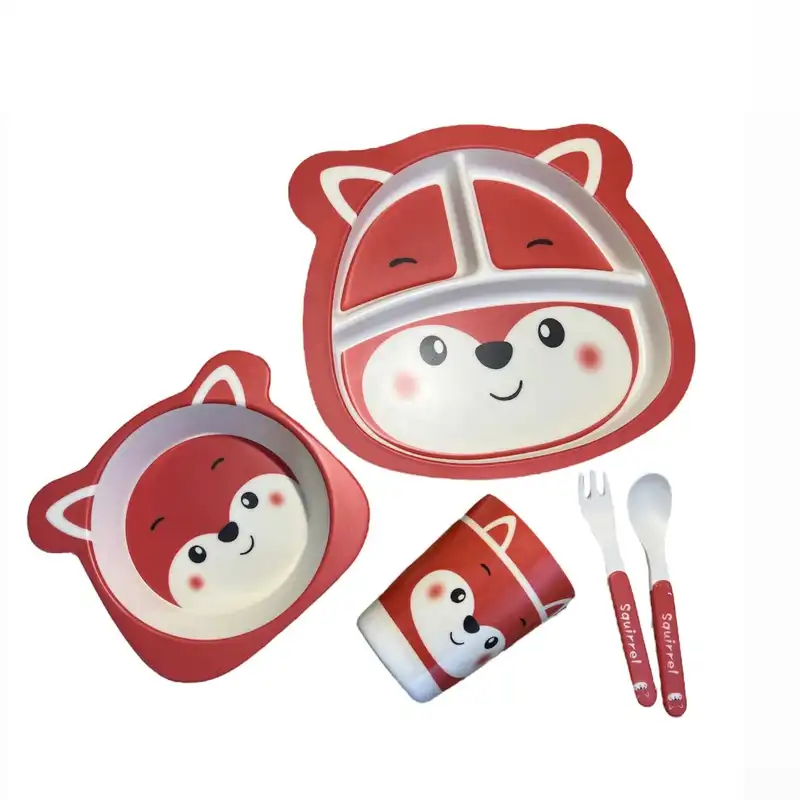 ظرف غذا کودک 5 تکه طرح روباه