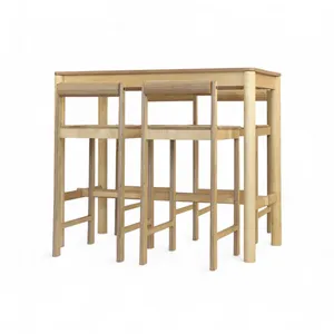 میز و صندلی ناهارخوری چهار نفره گنجینه مدل بار لونا