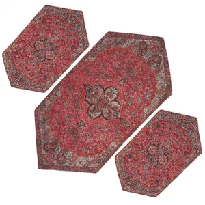 ست سه تکه رومیزی  ترمه مدل سالار کد VR3-3